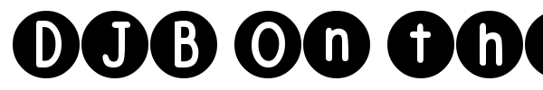 DJB On the Spot font preview